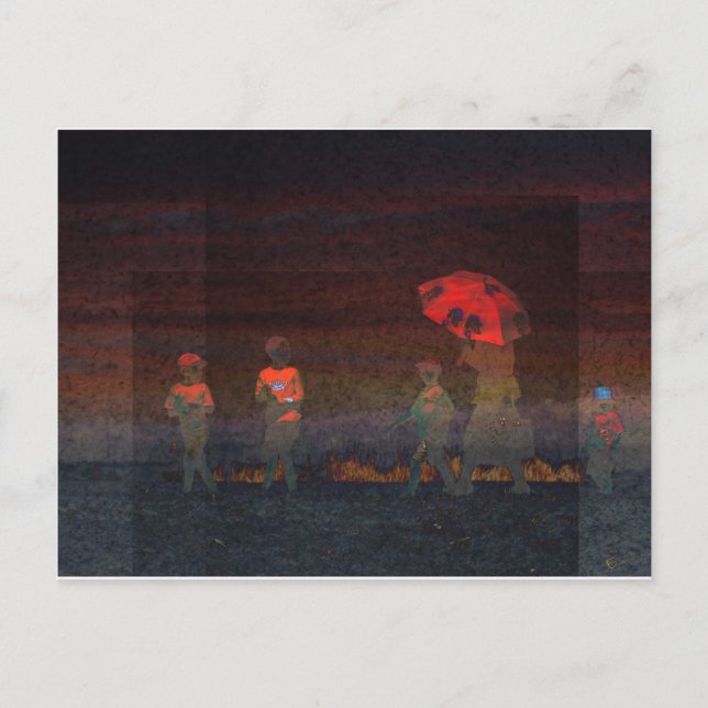 Red Umbrella Postcard (Front)