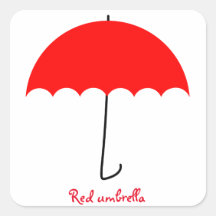 Red umbrella