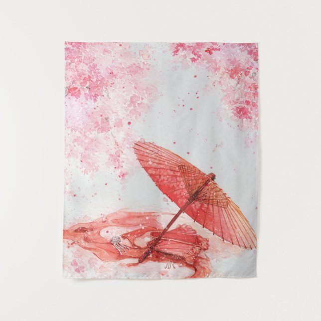 Red umbrella Tapestry (Front)