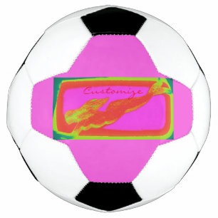 red underwater mermaid soccer ball