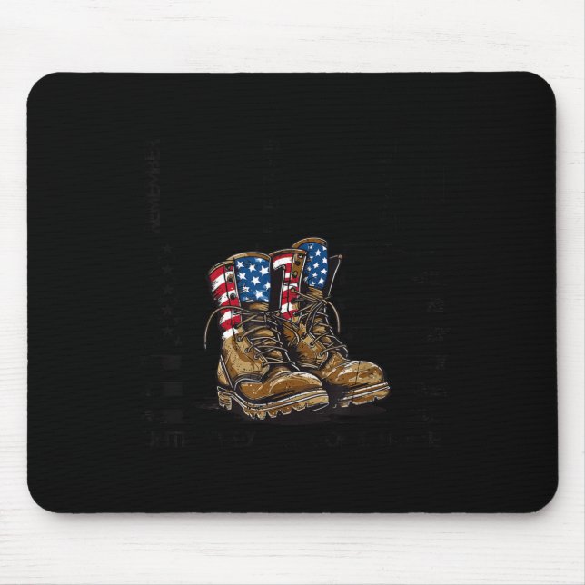 Red until come home fridays military support mouse pad (Front)