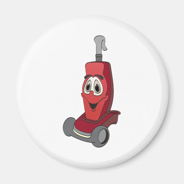 Red Vacuum Cleaner Magnet (Front)