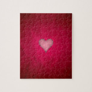 Red valentine heart jigsaw puzzle