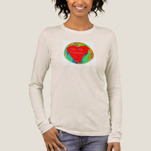 red valentine heart  Tri-Blend shirt