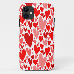 Red Valentine's hearts iPhone 5 Case