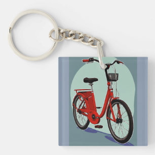 Red vantage cycle  key ring