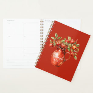 Red Vase Apples Planner