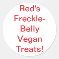 Red vegan belly freckles Hankamer Artjunkhaus fun