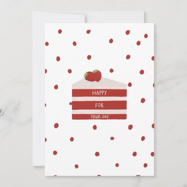 Red velvet birthday card (Front)