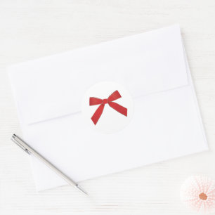 Red Velvet Bow Christmas Envelope Seal