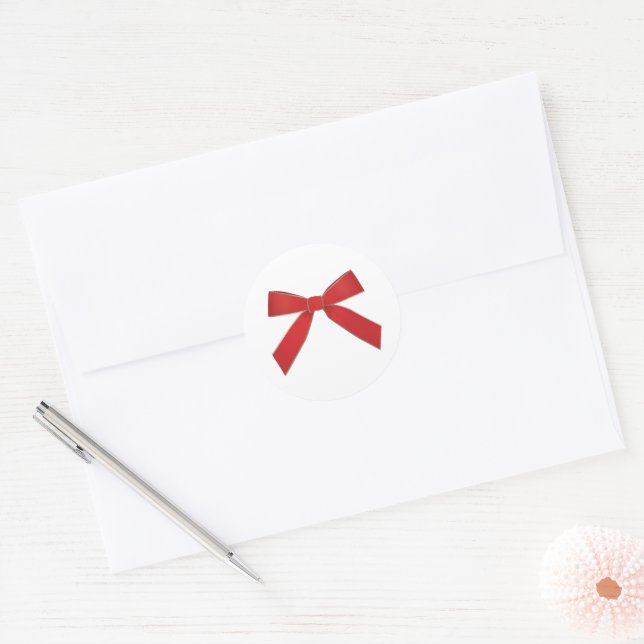 Red Velvet Bow Christmas Envelope Seal (Envelope)