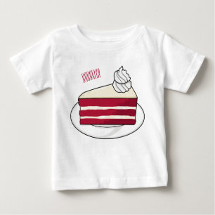 Red velvet cake cartoon illustration baby T-Shirt