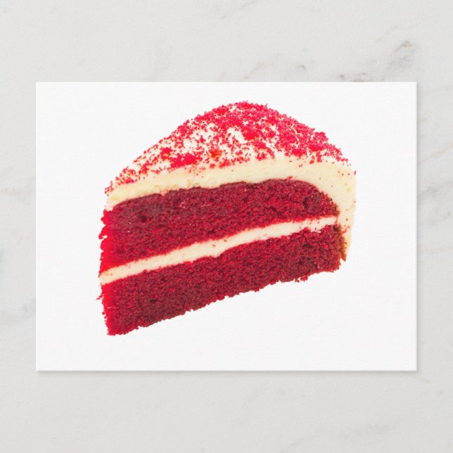 Red Velvet Cake Slice Postcard (Front)