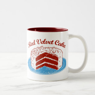Red Velvet Cake Two-Tone Coffee Mug