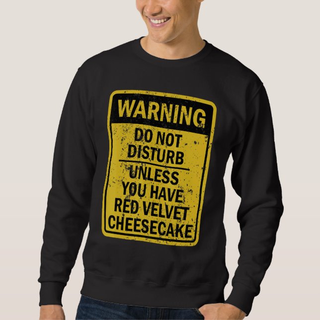 Red Velvet Cheesecake Food Dessert Sweatshirt (Front)