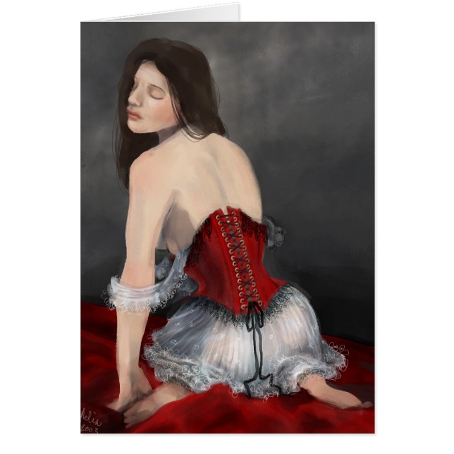 Red Velvet Corset (Front)