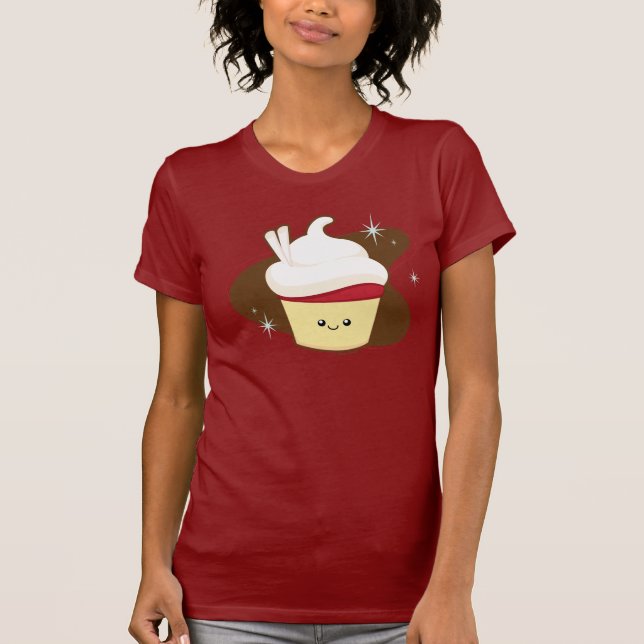 Red Velvet Cupcake. T-Shirt (Front)