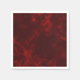 Red Velvet Elegant Vintage Glam Glamour Party Napkin