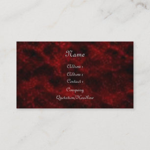 Red Velvet Gothic Business Card