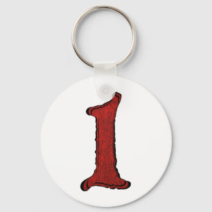 Red Velvet Holiday Number Series. Key Ring