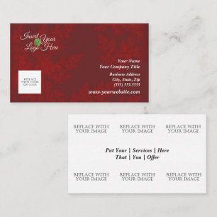 Red Velvet Look Business Card