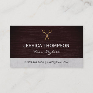 Red Velvet Salon Shears Business Card