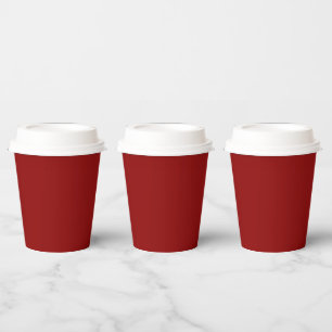 Red Velvet Solid Colour   Classic   Elegant Paper Cups