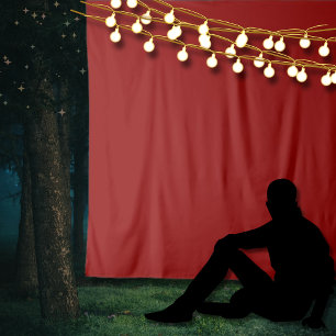 Red Velvet Solid Colour   Classic   Elegant  Tapestry