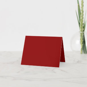 Red Velvet Solid Colour   Classic   Elegant  Thank You Card