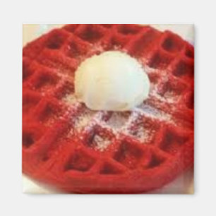 Red Velvet Waffle Magnet