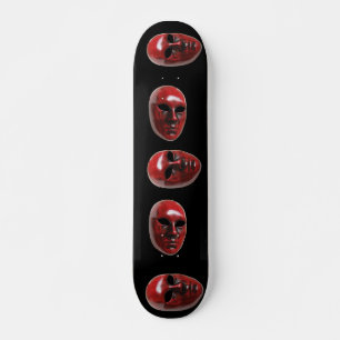Red Venice Mask Skateboard