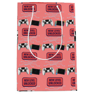 Red Video Game Medium Gift Bag