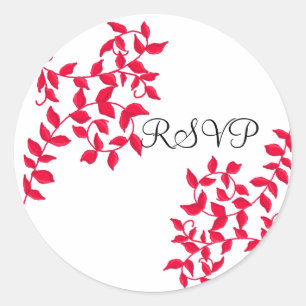 Red Vines RSVP Classic Round Sticker