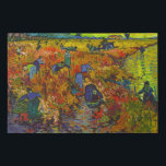 Red Vineyard at Arles, 1888 by Vincent van Gogh Faux Canvas Print<br><div class="desc">Vincent van Gogh - Red Vineyard at Arles,  1888. 
Vincent Willem van Gogh (1853-1890) was a Dutch Post-Impressionist painter who posthumously became one of the most famous and influential figures in Western art history.</div>