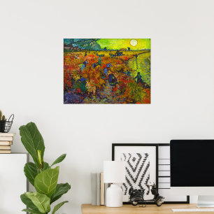 Red Vineyard at Arles by Vincent van Gogh Poster