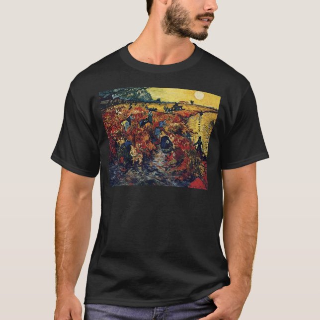 Red Vineyard, Van Gogh, 1888 T-Shirt (Front)
