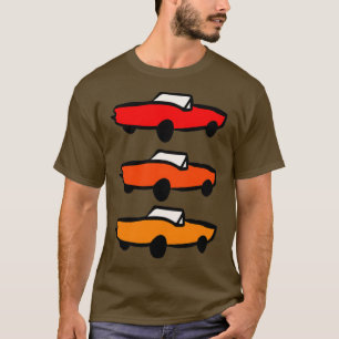 red vintage convertible yellow vintage convertible T-Shirt
