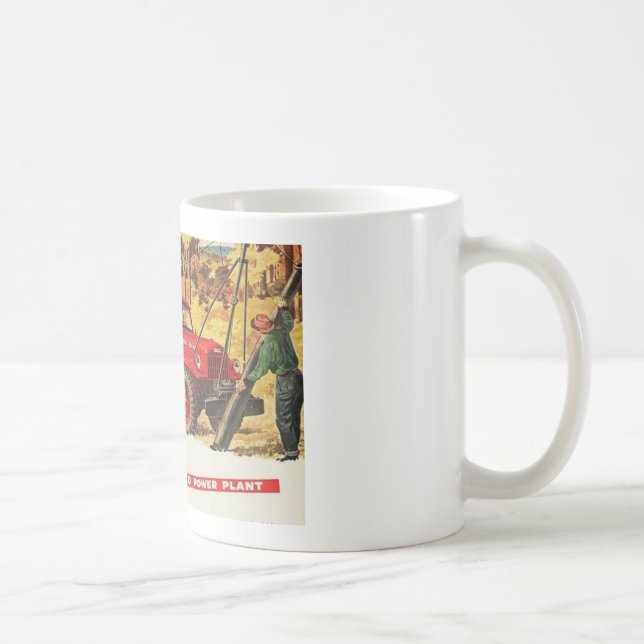 Red Vintage Dodge Power Wagon Coffee Mug (Right)