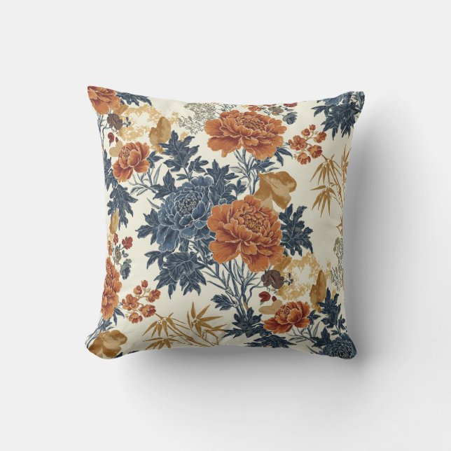 Red Vintage roses pillows (Front)