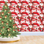 Red Vintage Santa Claus Tartan Plaid Christmas Wallpaper<br><div class="desc">Red Vintage Santa Claus Tartan Plaid Christmas wallpaper</div>