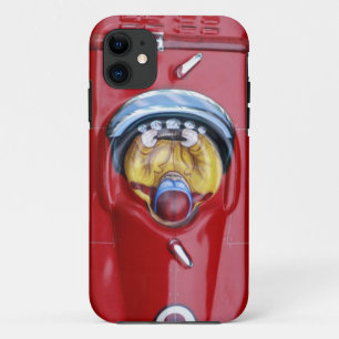 Red vintage tin toy race car Case-Mate iPhone case
