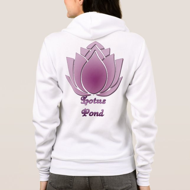 Red-violet Lotus Hoodie (Back)