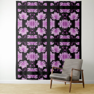 Red-violet Lotus Tapestry