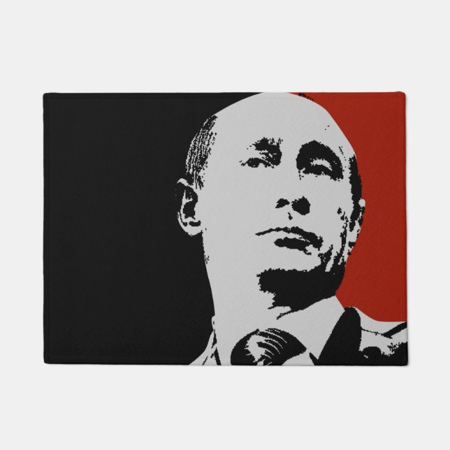 Red Vladimir Putin Doormat (Front)