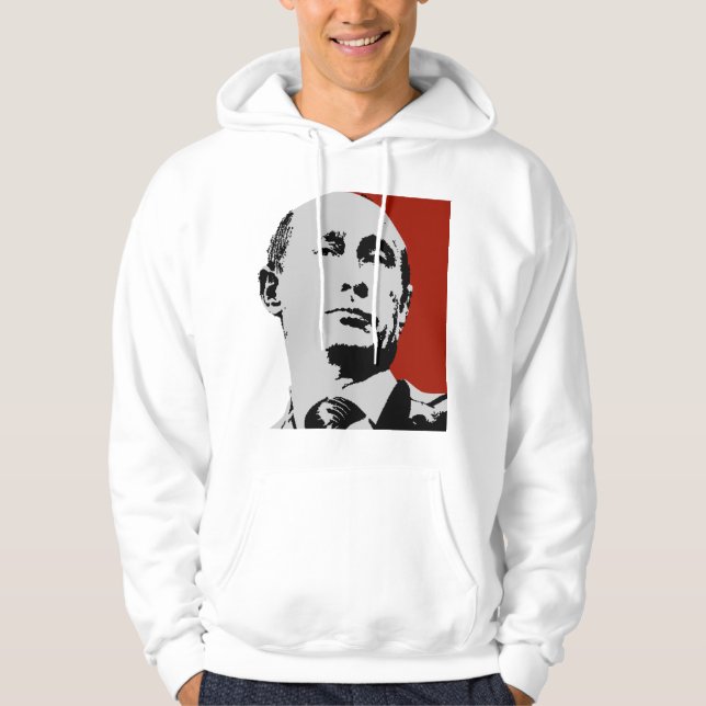Red Vladimir Putin Hoodie (Front)