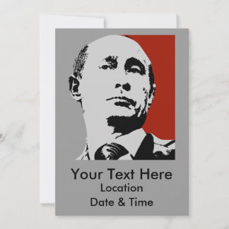Red Vladimir Putin Invitation