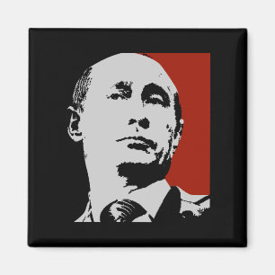 Red Vladimir Putin Magnet