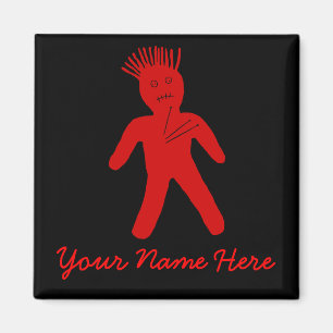Red Voodoo Doll Magnet