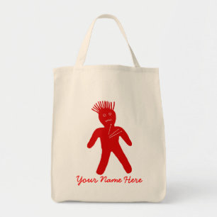 Red Voodoo Doll Tote Bag