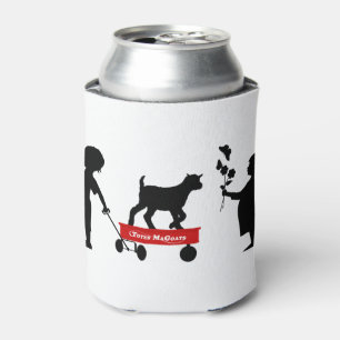 Red Wagon Cute Goat and Kids Totes MaGoats Can Cooler